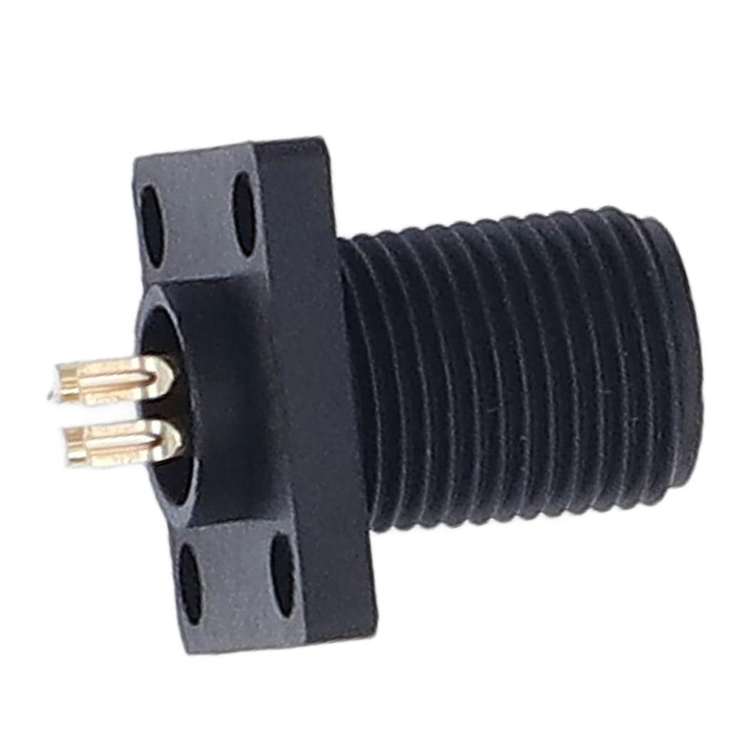 5Pcs E7 Thread Square Flange Pin Type Aviation Connector PA66 Solder 4 Core IP67 Electrical Cable Connector