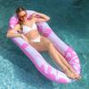 Flower Pattern Inflatable Lounger Portable Floating Bed Foldable Water Chair Wholesale