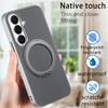 For Magsafe Magnetic Rotating Bracket Phone Case for Samsung Galaxy S26 S25 Ultra Plus S25 Edge S26+ Leather Protective Cover