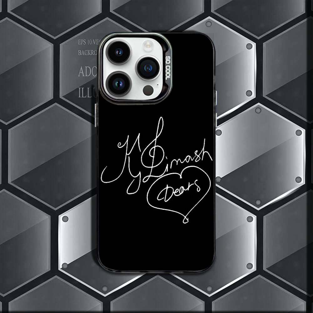 Singer D-Dimash K-Kudaibergen Phone Case IMD Phone Case For IPhone 17,16,15,14,13,12,11 Pro Max Plus Color Silver Cover Black iPhone14PRO