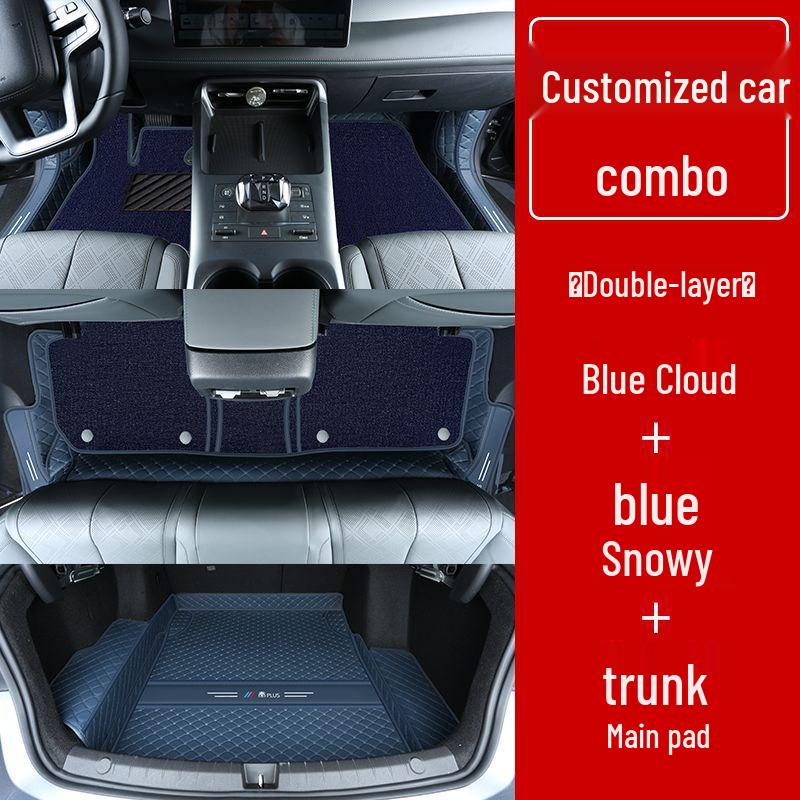 Double Layer Floor Mats for BYD Qin Plus/Plus DMi/Plus EV