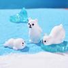 Mini Realisitic Animals Figurines Resin Polar Bear Penguin Seal Iceberg Figures Miniature Cake Toppers For DIY And Statues