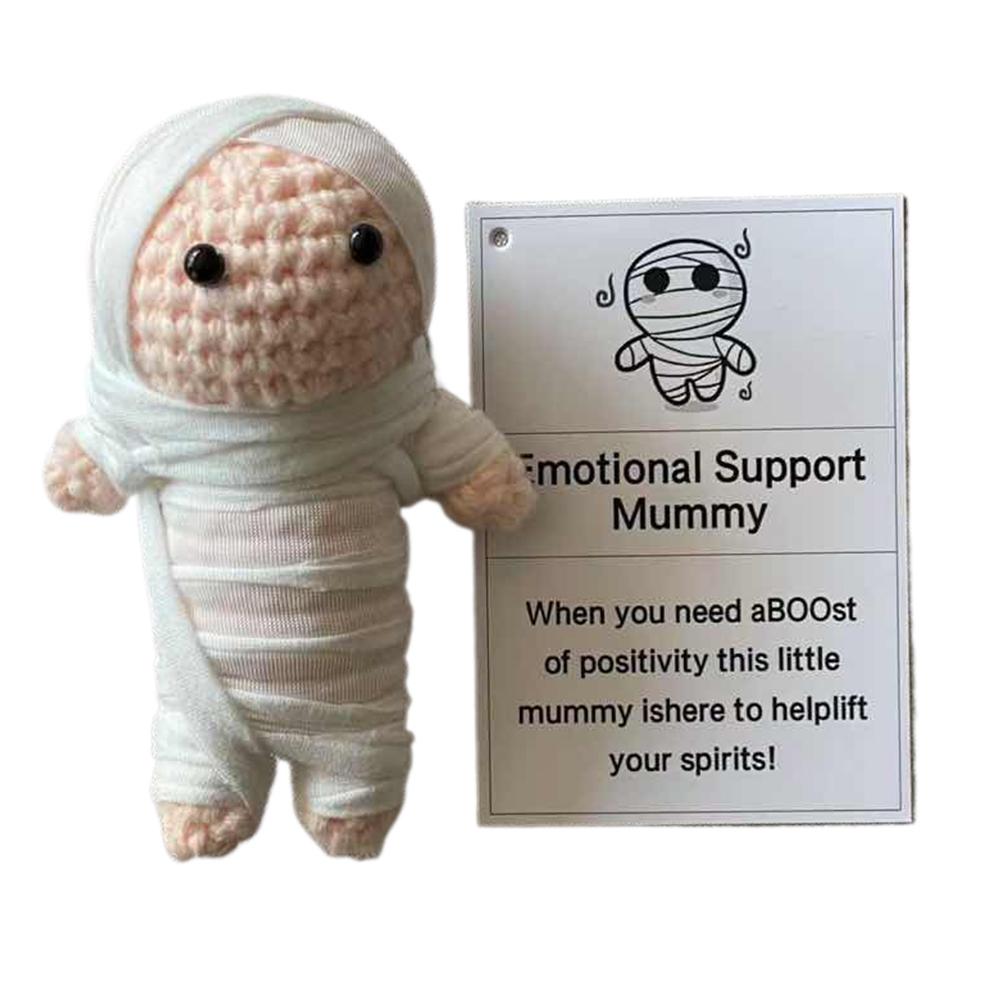 Halloween Doll Mummy Emotional Doll Hand Crocheted Doll Fun Halloween Dolls