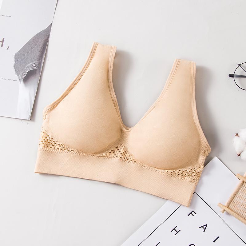 Plus Size Breathable Mesh Sports Bra – Comfortable, Wire-Free, Shaping, Running & Fitness