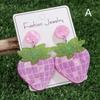 Fruit Earrings Strawberry Pitaya Fruit Earrings Sparkling Acrylic Earrings Decorative Gift Earring  Party Jewelry Gif
