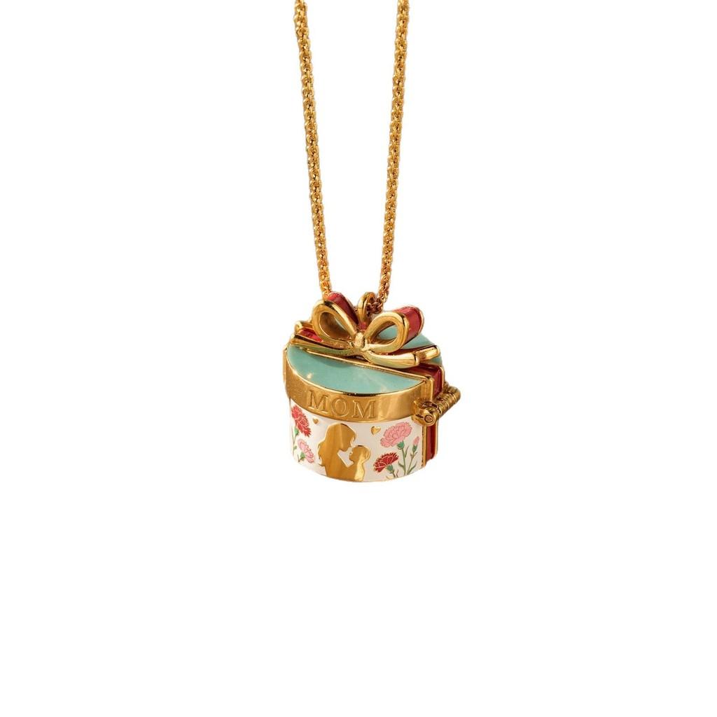 Copper Bow Tie Necklace With Open Box Design And Artistic Finish For Daily Wear