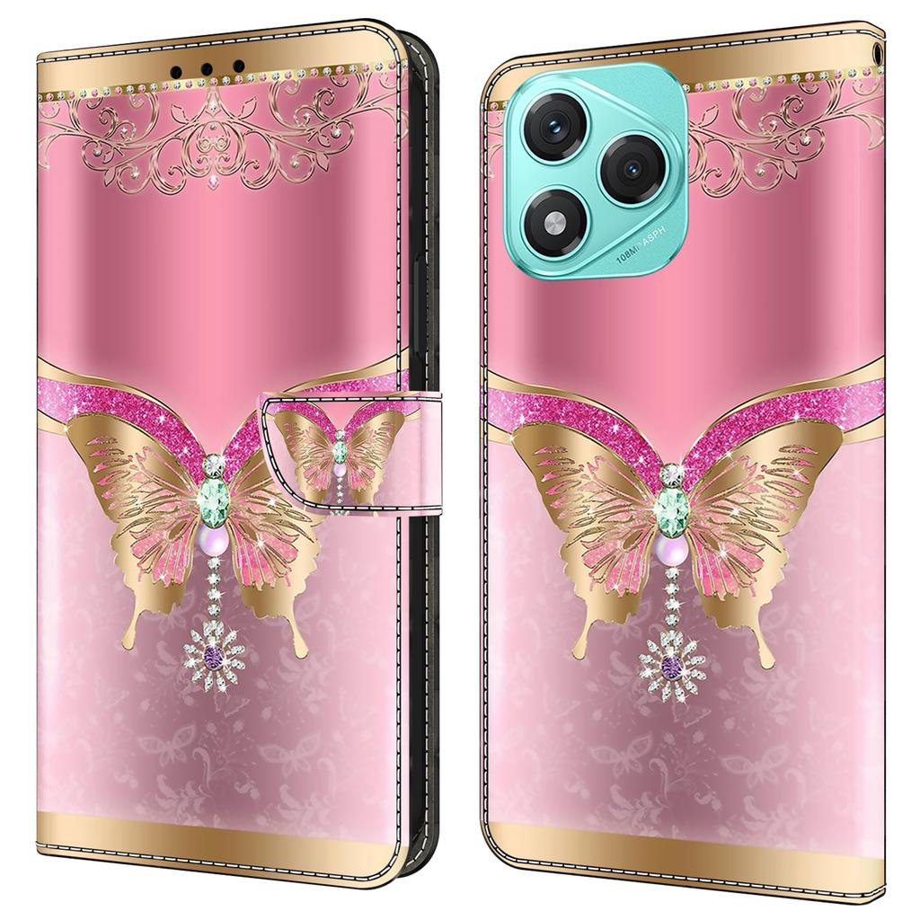 Für Honor 400 Lite 5G Hülle 3D Muster PU Leder Brieftasche Handyhülle mit Ständer