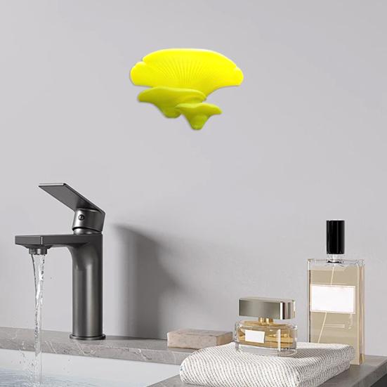 Pilzförmige Halterung, Doppelzweck-Ständer zum Ausstellen und Aufbewahren von Gegenständen, Wanddekorationsregal für Fliesen, Glas und glatte Oberflächen