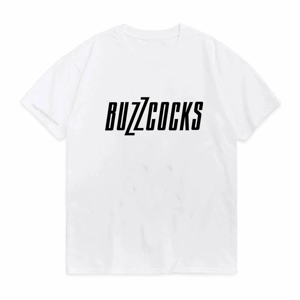 Buzzcocks Unisexs Tshirt British Punk Rock Band T Shirt Harajuku Unisex Short Sleeved Tees Loose Pure Cotton Tops For Male