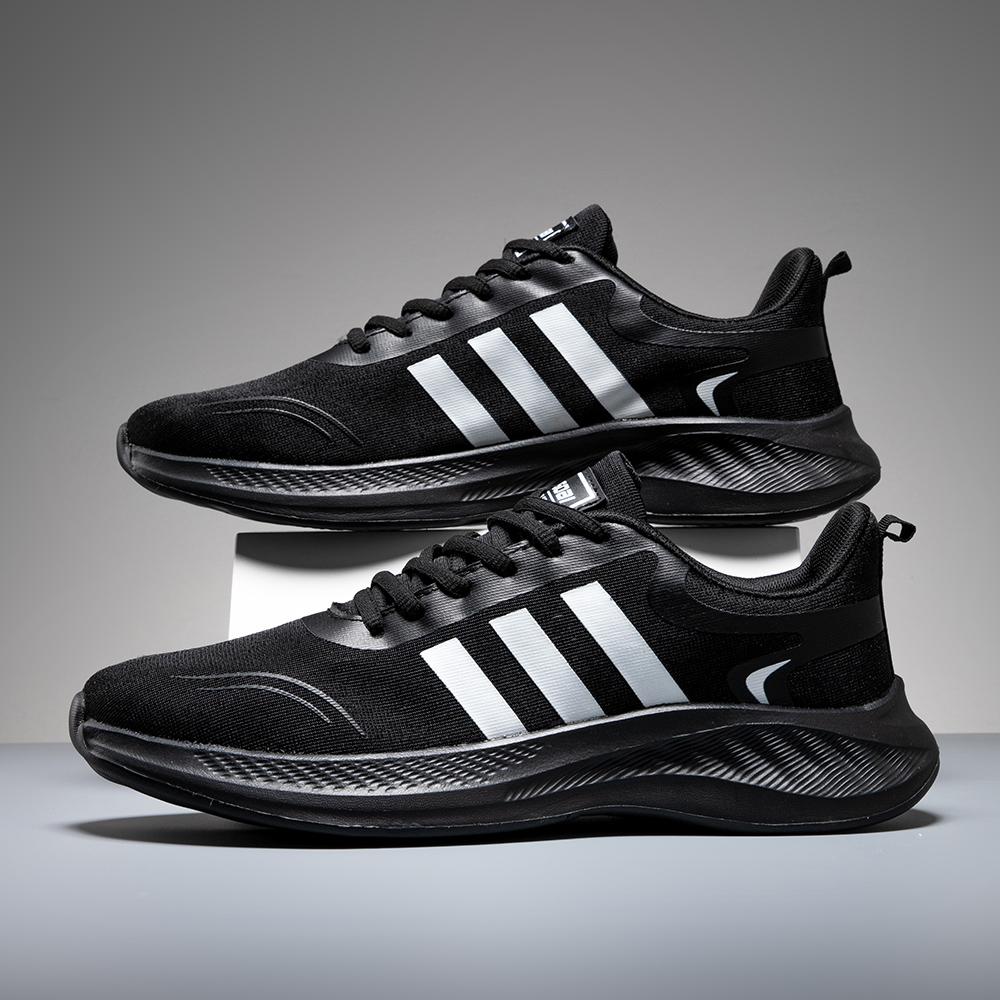 

2025 Лето Новые Дышащие Удобные Легкие Высококачественные Мягкие Мужские Повседневные Спортивные Туфли 39-45 45 чёрный