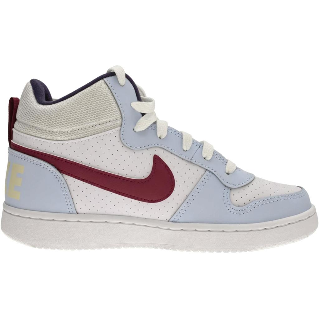 Nike Court Borough Mid 2 Scarpe da Skate Mid-Top Comode Versatili Resistenti Traspiranti per Bambini Scarpe da Skate per Bambini Bianco Rosso FV8122-161