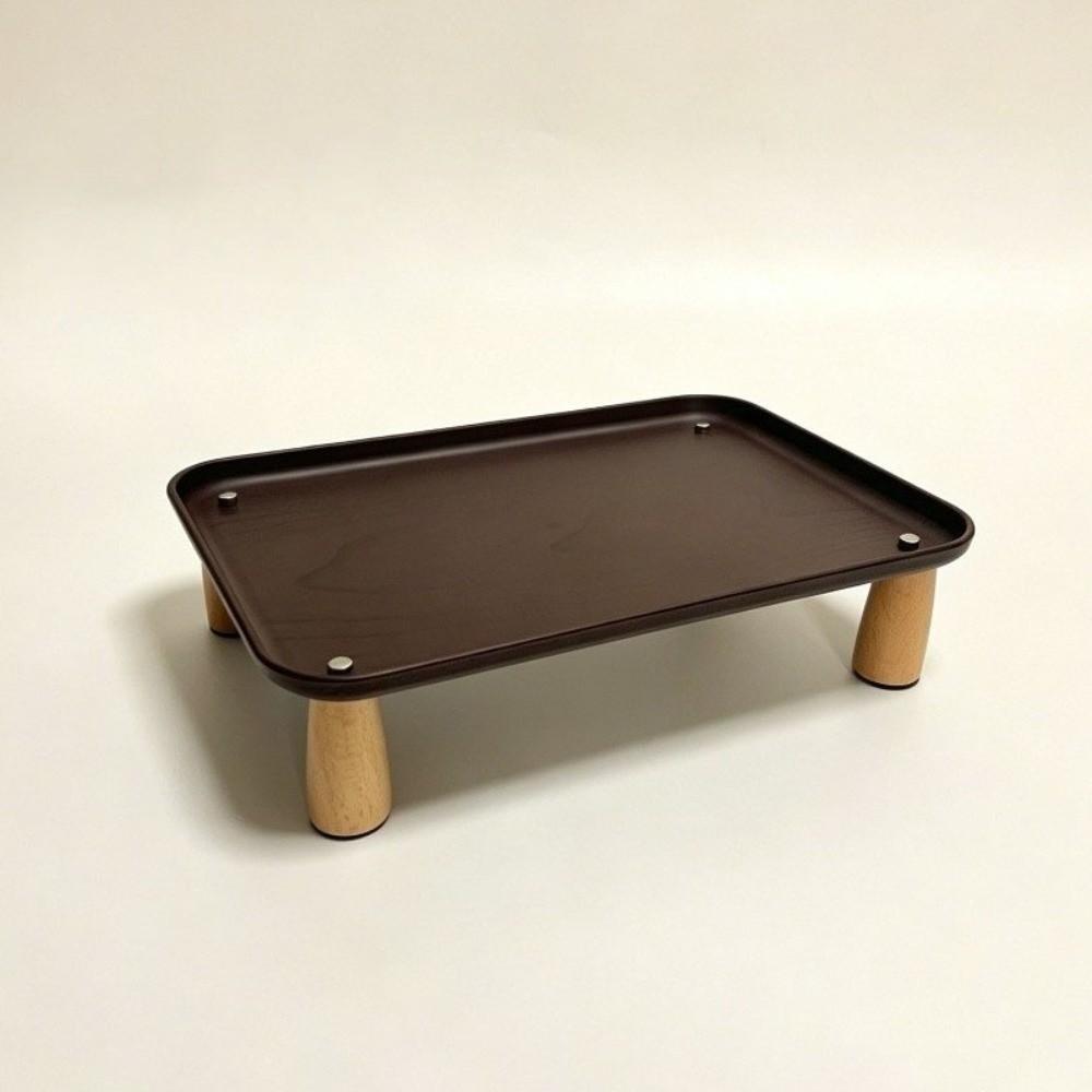 Spill Tray Elevated Pet Feeder Removable Tray Cat Bowl Stand Raised Cat Food Table Pet Feeding