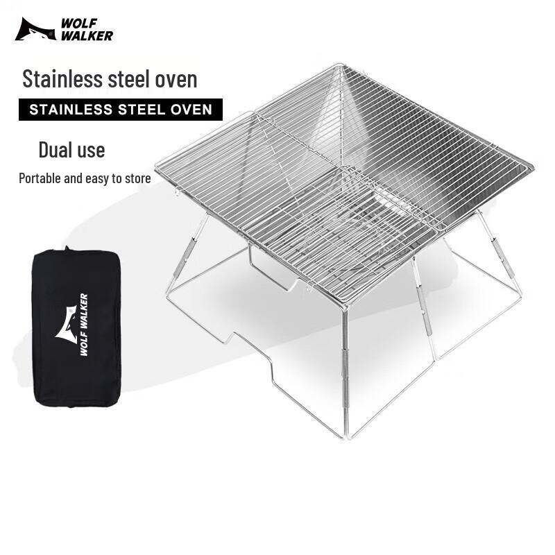 Wolfwalker Outdoor Folding Stainless Steel BBQ Grill 01