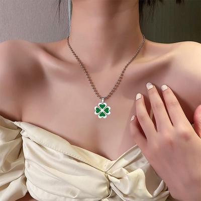 Anime Tokyo Revengers Hinata Tachibana naszyjniki czterolistna koniczyna naszyjnik dla dziewczyn kobiet Choker biżuteria prezent