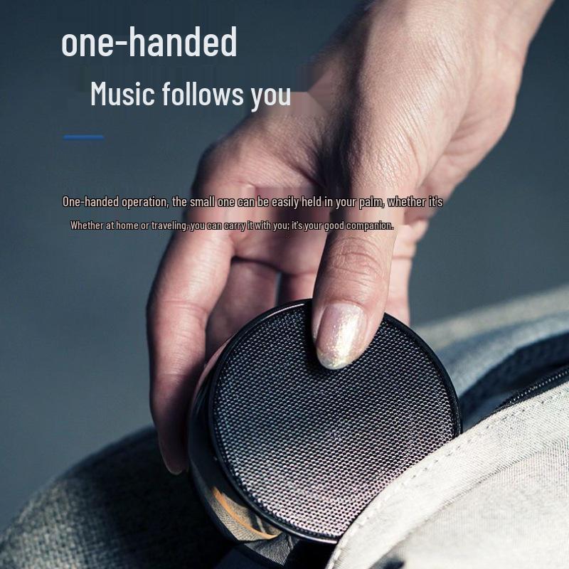 Metal Texture Bluetooth Speaker BS01: Mini, High-Quality Sound, Portable Car Subwoofer.