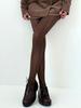 Kave Collant Lolita Sexy di Pizzo Color Borgogna con Intagli e Rete Vuota per Donna Alta Elasticità