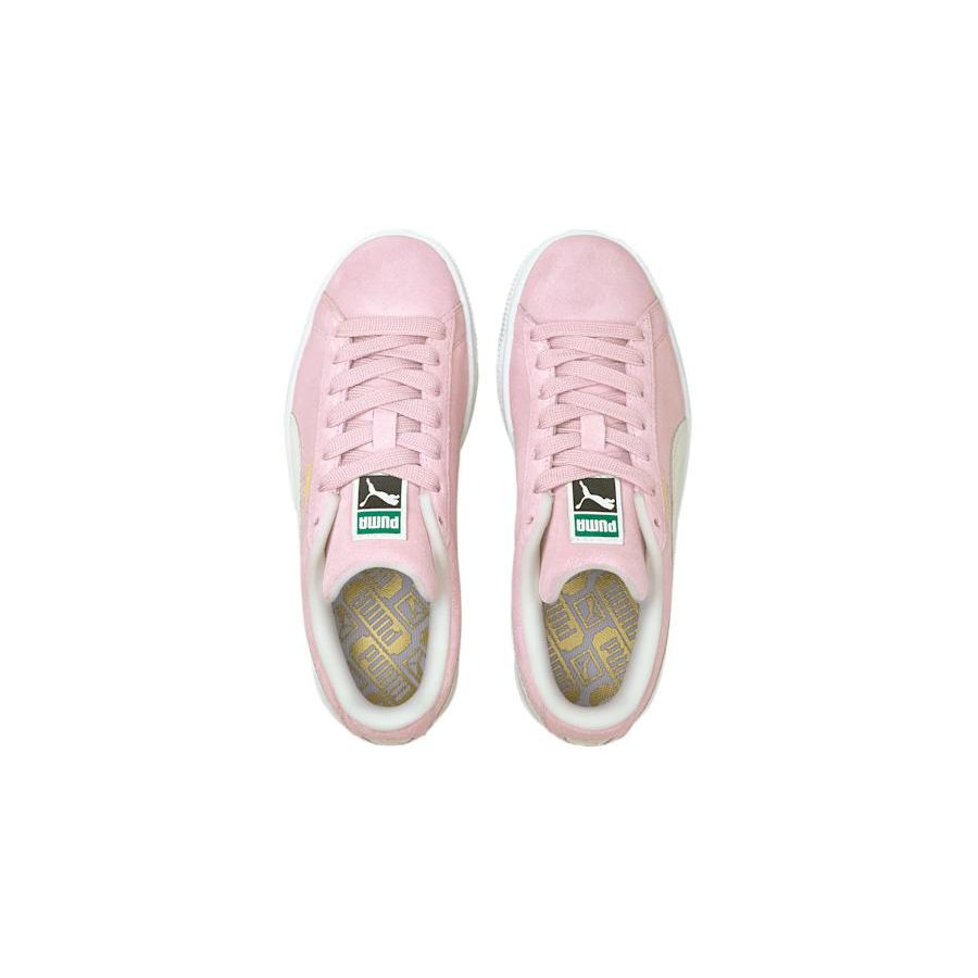 Puma Suede Classic 21 Jr Pink Lady White Kids Sneakers 380560-05