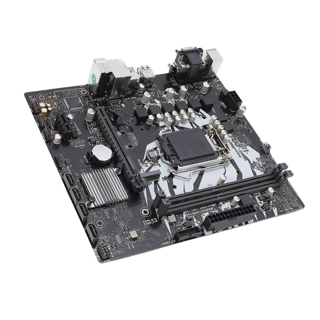 M.2 Computer Motherboard Support for LGA 1200 DDR4 2933 2666 2400 2133MHz Dual Channel Computer Mainboard with Serial ATA 3.0 RJ45 VGA Ports