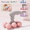 Handheld Six-Wheel Massager Fitness Yoga Ring Leg Massage Tool Office and Home Muscle Relaxation Roller