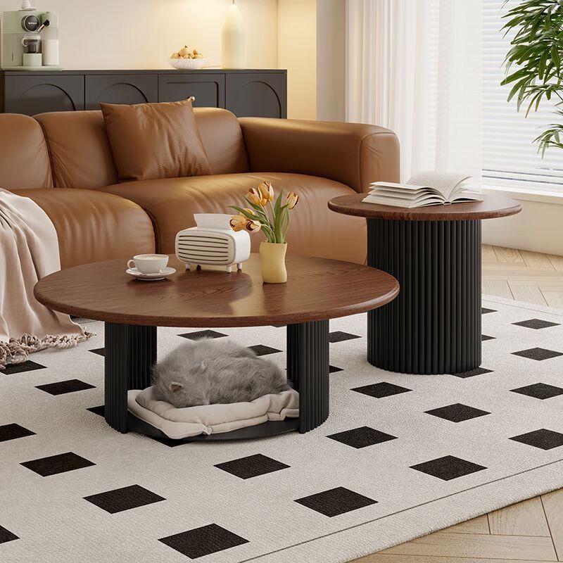 French Cream Style Cat Nest Coffee Table Set