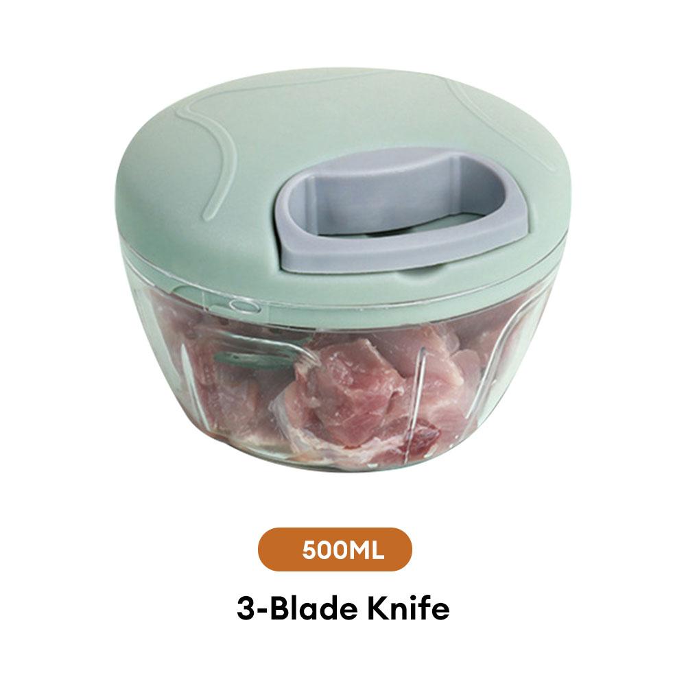 500/900ML Manual Garlic Grinder Chopper Meat Cutter Hand Pull Chop Chopper Manual Food Processor Kitchen Cooking Accessories