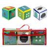 Children Soft Dice Card Learning Baby Cube Toys Throwing Dice Learning Color Alphanumeric Transparent Pocket Card Learning Toys