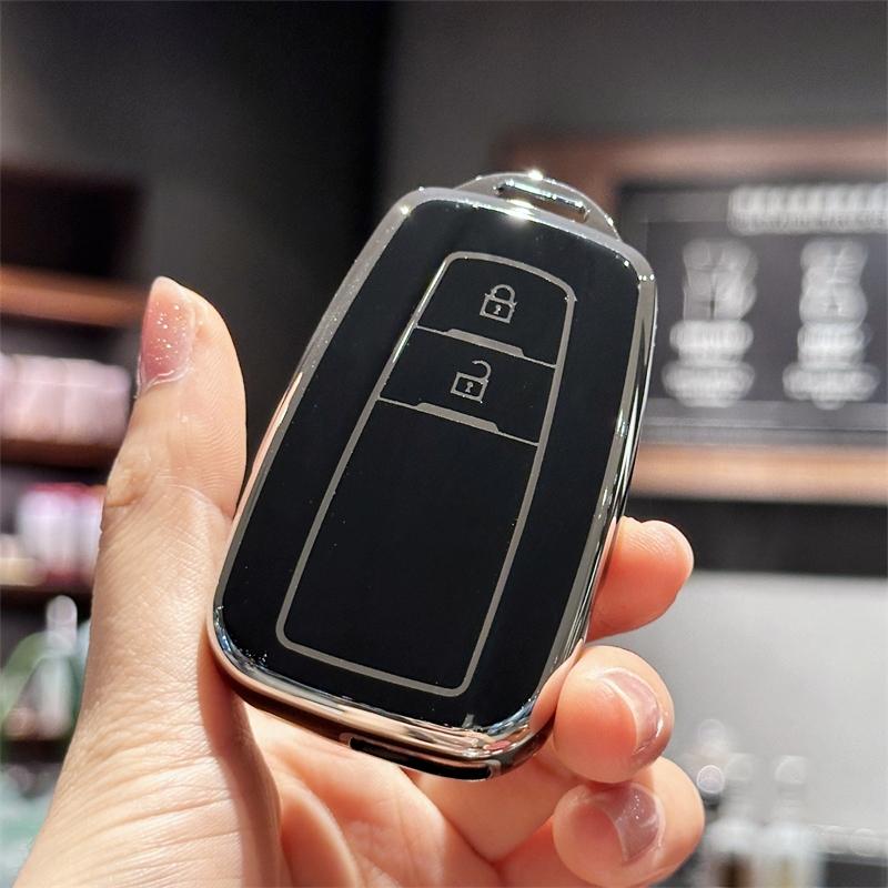 Silicone Key Fob Cover Case For Toyota Prius Camry Corolla C-HR RAV4 Prado 2018-2022