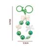 Cartoon Bow Heart Beaded Phone Chain Colorful Keychain Pendant For Women Girls Versatile Backpack Decoration Accessories Gifts