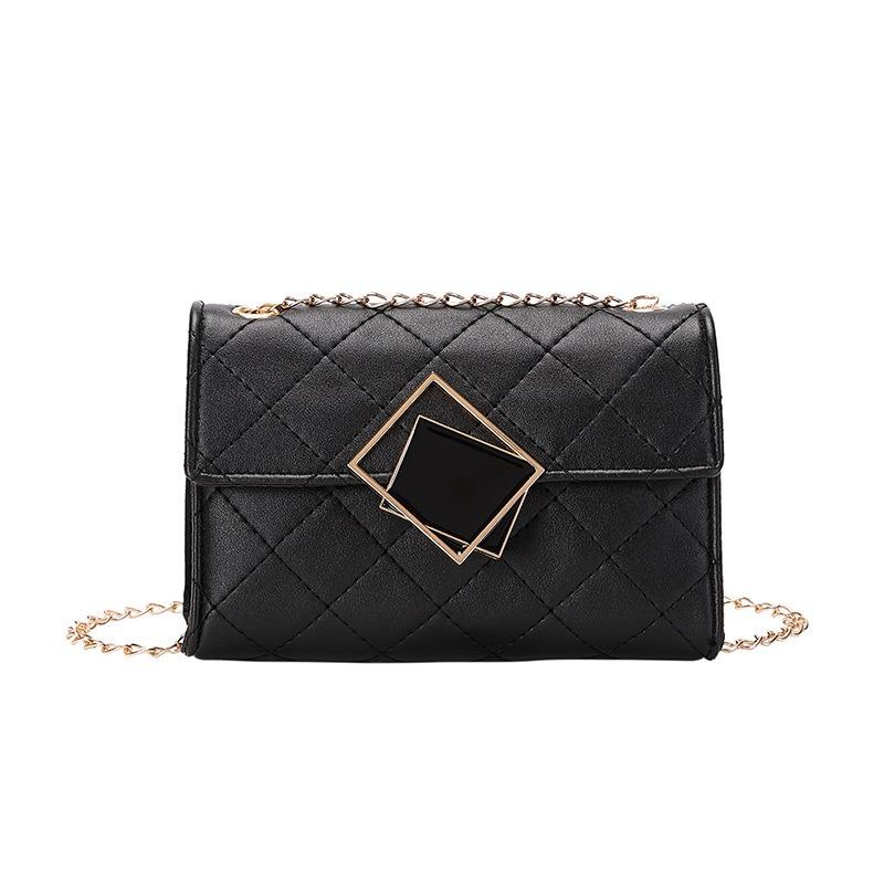 Bag New Square Lock Chain Embroidered Small Square Bag Fashion G Gift Bag Change Bag Women's Bag