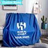 Custom Name Blanket Al Hilal Crest Blanket Bedding Blanket for Travel, Camping, Living Rooms, Offices, Sofas, Fan Christmas Gift