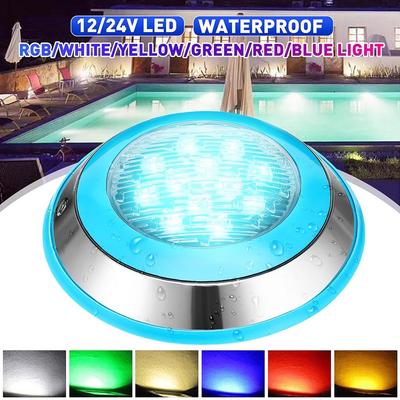 12W 304 Lumières Subaquatiques Ip68 Lampes Étanches RGB Piscine Lampe Acier Inoxydable Led Piscine Lumières