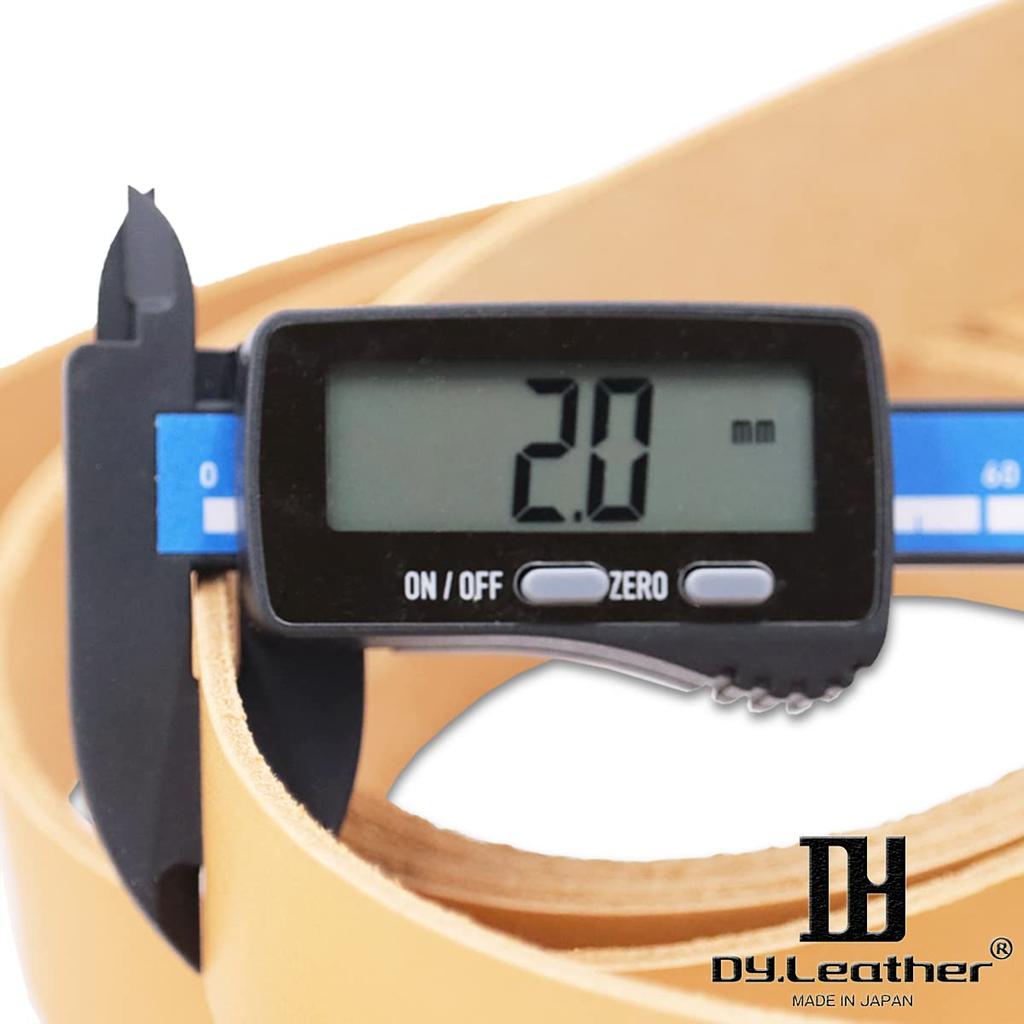 DY.Leather Leather Tape [170cm Length 40mm Width 2.0mm Thick Camel] Made in Japan Leather Strap Tanned Leather Craft Parts Tanned Leather Lace