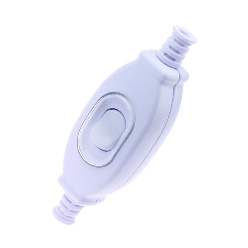 1 Pcs Waterproof In Line Switch Cord Switch Round Wire Silver Contact Double Cut Switch Dust Switch 3A 250V