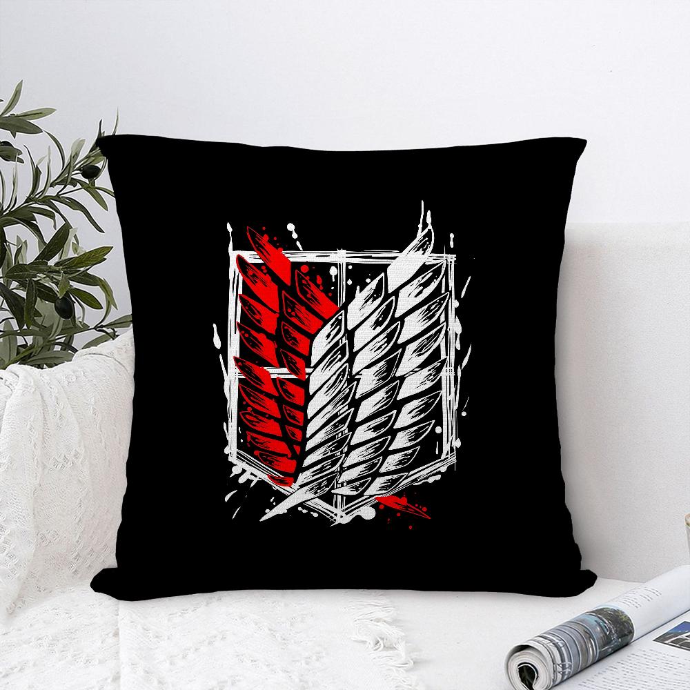 Nordic A-Attack On T-Titan Pillow Case Sofa Decorative Home Double-Sided Printing Short Plush Cushion Cover Throw Pillow Cover