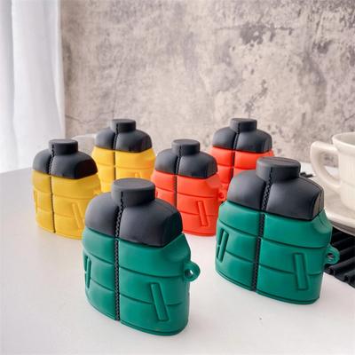 Custodia per Auricolari Piumino 3D per AirPods Pro 2 Cover Invernale Cartone Animato alla Moda per AirPods 1 2 3 Pro 2 Custodia Cover Protettiva