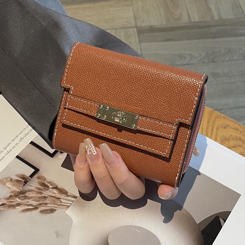 

Стильный женский короткий кошелек из натуральной кожи на 2025 год - Вместительный многокарточный кошелек для монет из коровьей кожи