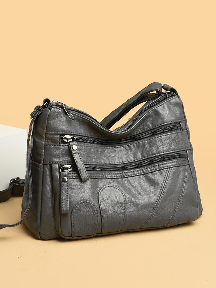 Retro Soft Leather Women's Crossbody Bag - Fashionable, Versatile, Casual Single-Shoulder Bag