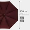 120cm Big Umbrella Men Windproof Reinforced Golf Long Umbrellas Business Wood Handle Automatic Umbrella Rain Paraguas