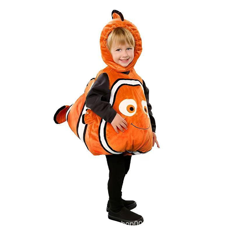 Children s Clownfish Cosplay Costume - Nemo Finding Nemo Cartoon Outfit Large (115-130 cm)