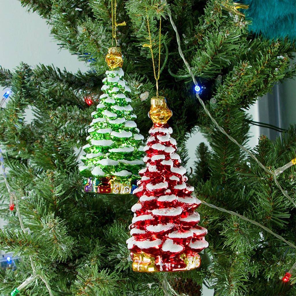 Christmas Ornaments Simulation Glass Tree Realistic Christmas Tree Decorations