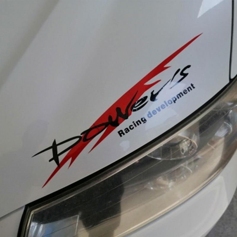 Racing Development Car Sticker Stylish Power's Racing Development Sports Sticker Car Reflective Waterproof Decal