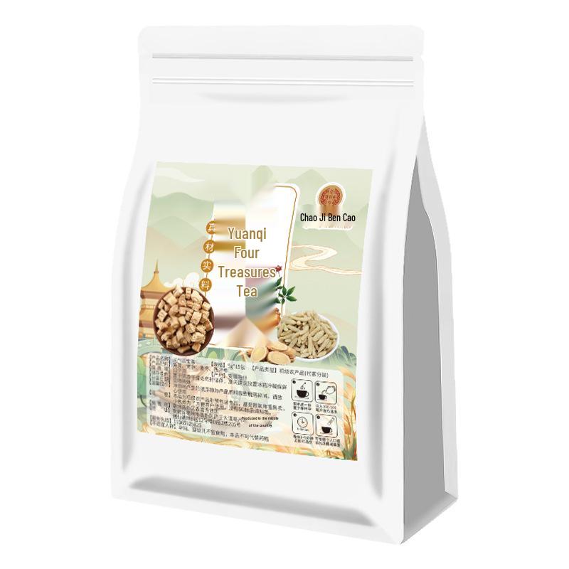 Vitality Four Treasures: American Ginseng, Astragalus, Dang Shen, and Mai Dong Herbal Tea Bags