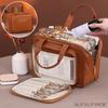 Pu Fashion Tote Women Makeup Bag Large Capacity Travel Organizer Cosmetic Toiletry Pouch Portable Zipper Make up Storage Bag