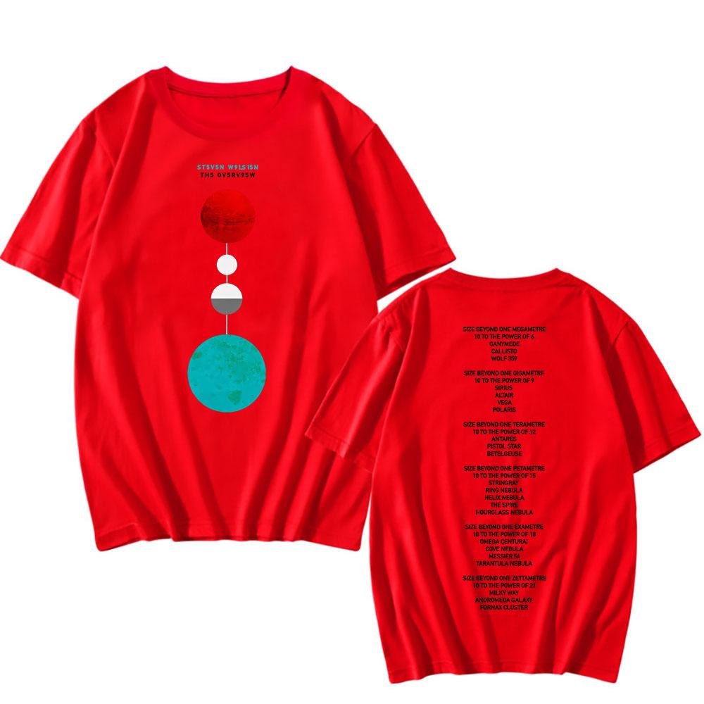 The Overview Album T-shirt Steven Wilson Singer Print T-shirts Men Women Summer Cotton Streetwear Tee Tops Graphic Female Male Clothing