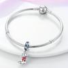Charms Plata Red And Blue Cowboy Boots Stars Pendants Fit Original Bracelets Charms For Women Jewelry Diy Making Gifts