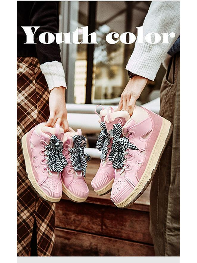 2025 Vinter Trendiga Högtoppade Skate-skor för Herrar och Damer med Leopardmönster: Mångsidig retro hiphop-stil med höjdökning