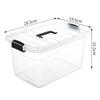 Clear Plastic Storage Organizer with Lid - Portable Handheld Box for Desktop & Toy Organization