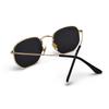 Retro Square Sunglasses for Men/Women Fashion Small Frame Polygon Sun Glasses Vintage Metal Outdoor Driving Eyewear