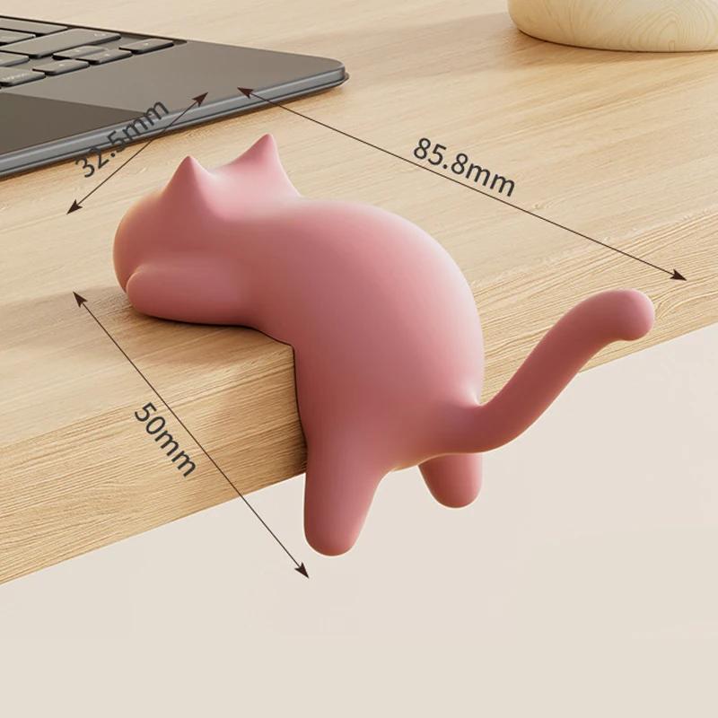 Cute Cat Bag Hook Portable Table Hook Handbag Backpack Organizer Holder for Home Office Desk Side Decor Travel Bag Hanger
