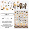 Cute Bowknot & Bear Hand-Painted Nail Stickers
